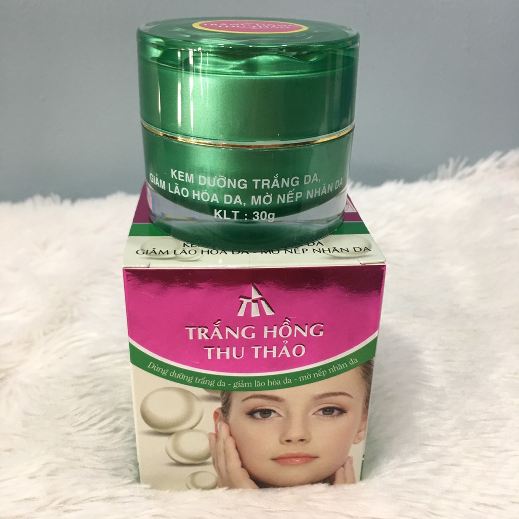 Kem dưỡng trắng da, giảm lão hóa, mờ nếp nhăn 30g Trắng Hồng Thu Thảo