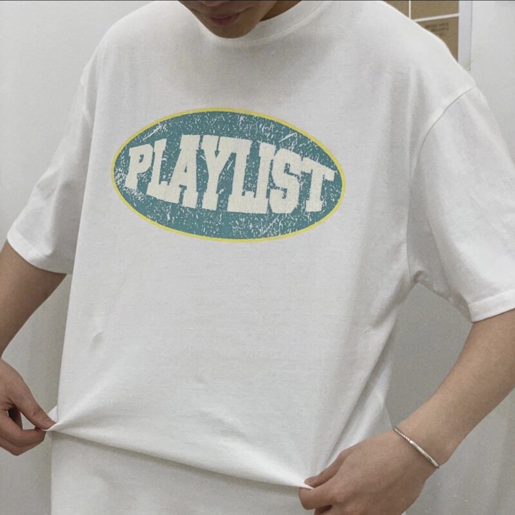 [Ảnh thật] Áo thun PLAYLIST cotton dáng rộng 137 | BigBuy360 - bigbuy360.vn