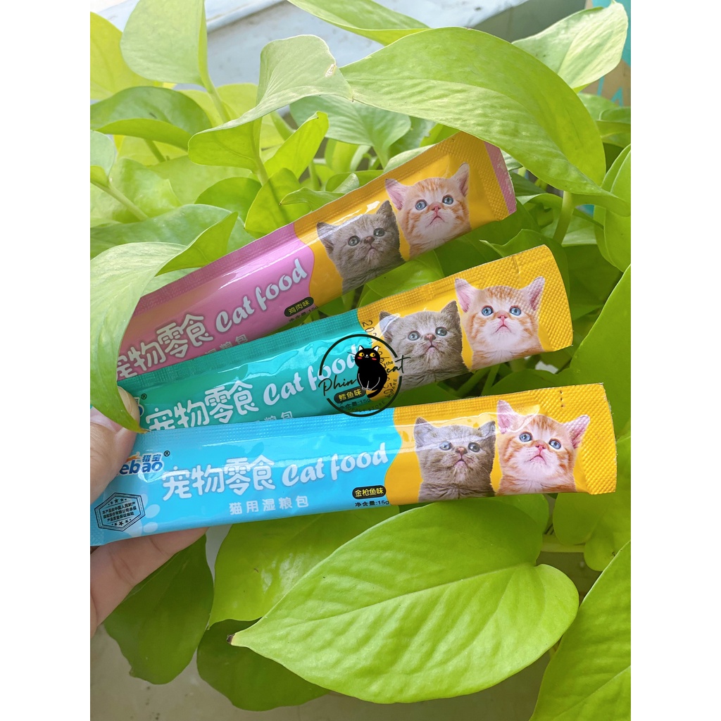 Combo 30,50 thanh súp thưởng cho mèo Shizuka, Cat Food, Pet Snack, CiaoWang- Thanh 15g | phinthecat