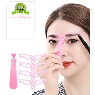 Khuôn kẻ mày, chân mày, lông mày tiện lợi_4 khuôn, 4 kiểu dáng