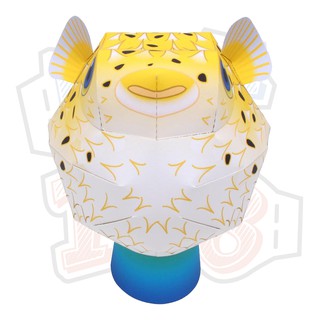 Mô hình giấy động vật Cá nóc
