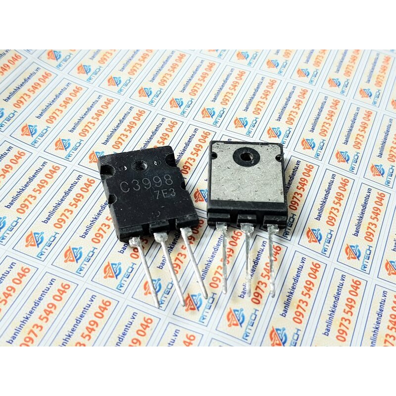 [Combo 2 chiếc] C3998 2SC3998 3998 Transistor NPN 25A 1500V TO-3PL tháo máy chính hãng