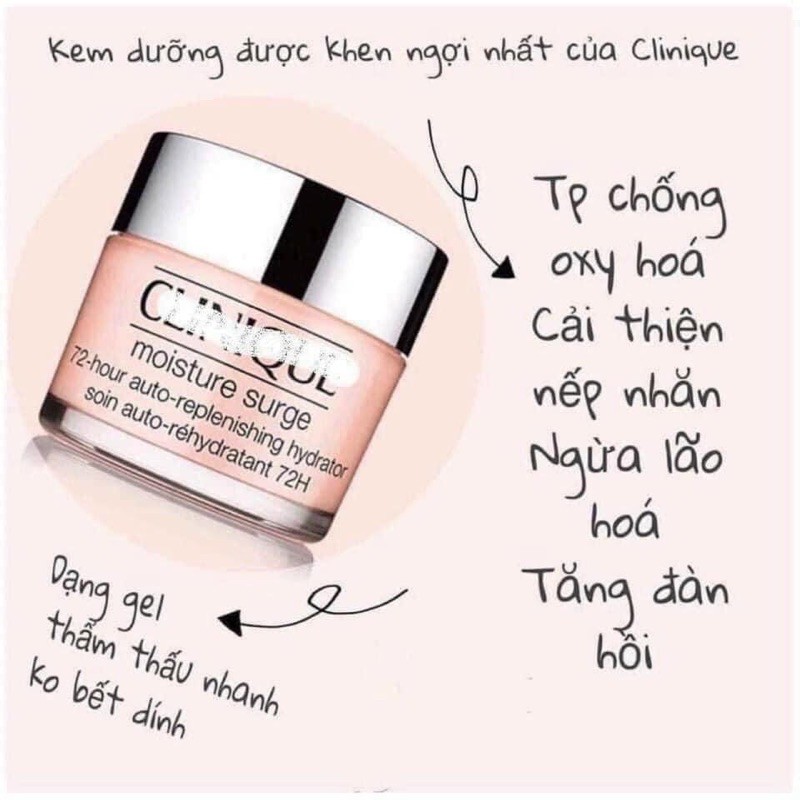 Kem dưỡng Clinique Moisture Surge 72h Hydrator 75ml Fullbox