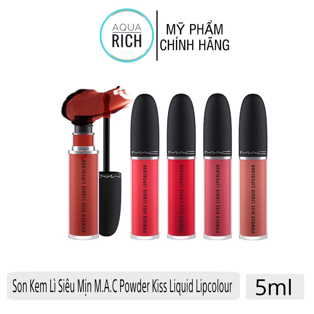 Son Kem Lì Siêu Mịn MAC Powder Kiss Liquid Lipcolour