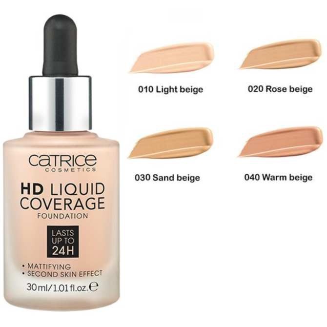 Kem Nền Catrice Hd Liquid Coverage Foundation Lasts Up To 24H 30ml