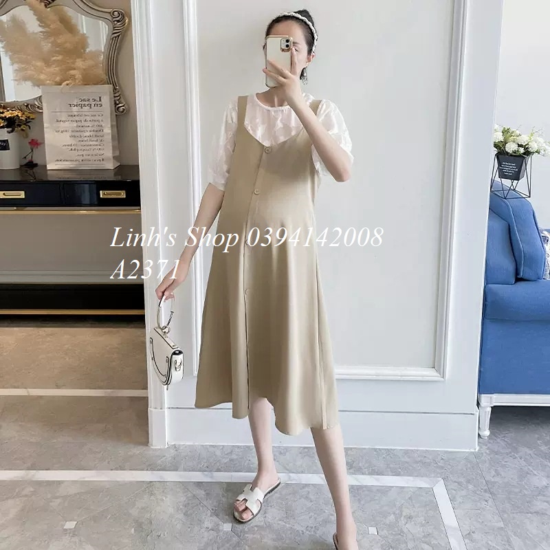 Set Áo Váy Bầu Đầm Bầu Xinh A2371