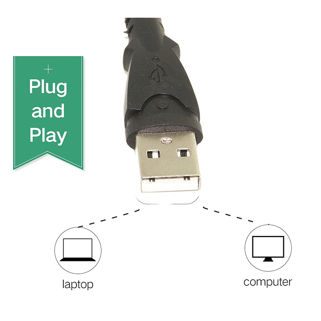 Cáp chia tín hiệu Micr và Loa âm thanh 3D cao cấp - Usb sound 7.1