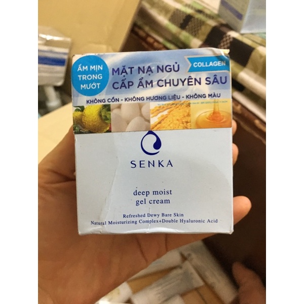 Mặt Nạ Ngủ Senka Cấp Ẩm Chuyên Sâu Dạng Gel 50g