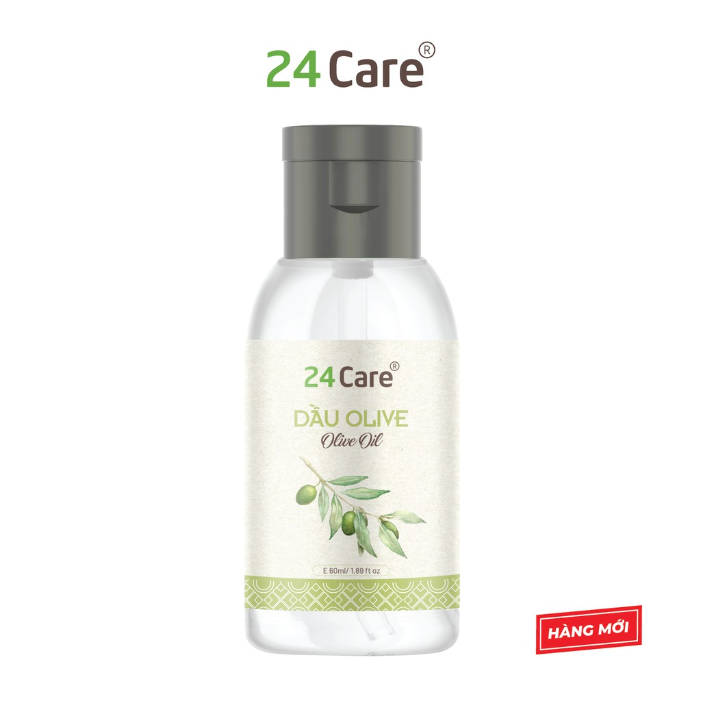 Dầu Olive 24Care nguyên chất – dưỡng ẩm da và làm sạch sâu 60ml