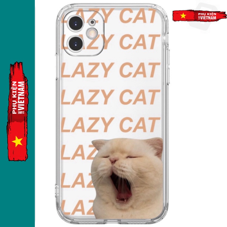 Ốp lưng iphone 6, 6s plus, 7 8 Plus, X, XS, XR, XSMAX, 11 , 12, 13 PROMAX trong quãng LAZY CAT, LAZY DOG PKVN