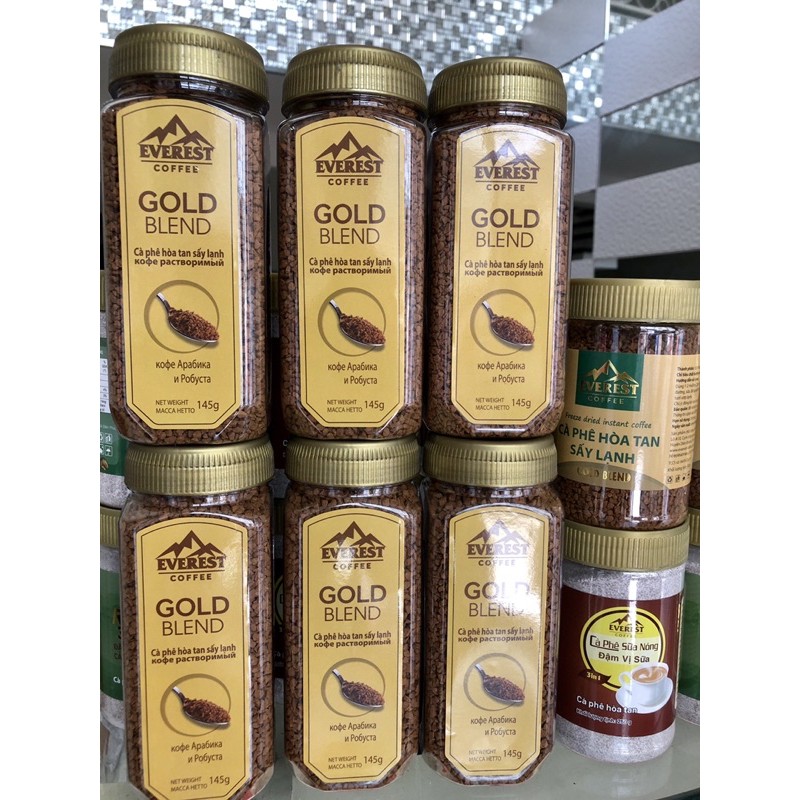 Cà phê Everest hòa tan sấy lạnh Gold Blend hũ 145g
