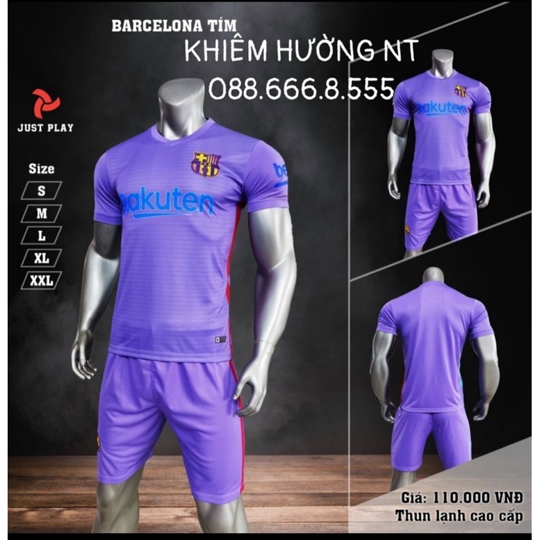 Áo Bóng Đá CLB Barcelona Màu Tím ,Sân Khách Đủ Mẫu Mới Nhất 2022-2023