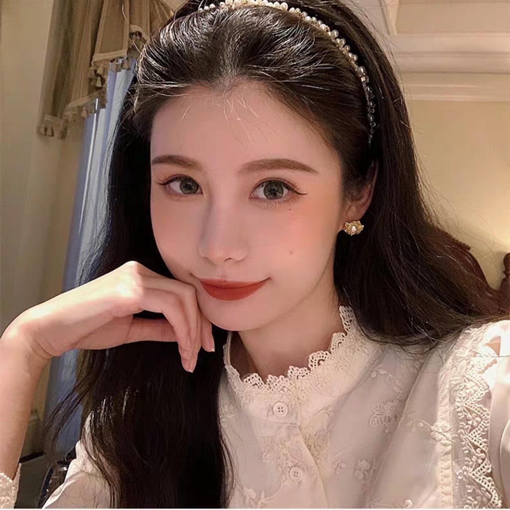 Áo sơ mi SUXI tay phồng dài màu trơn phong cách vintage Hàn Quốc