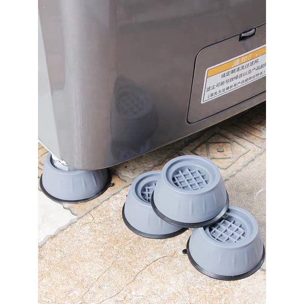Đế Lót Chân Máy Giặt, Bàn Ghế, Tủ Lạnh Chống Trơn, Trượt, Rung Chất Liệu Silicon Cao Cấp