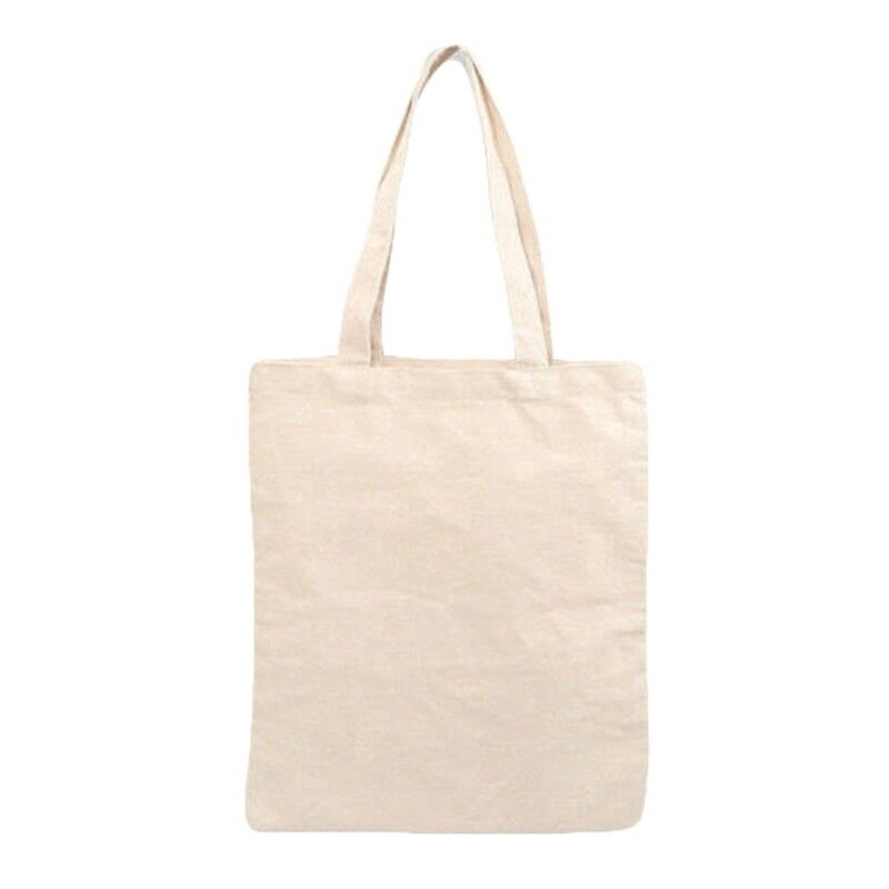 Túi mua sắm vải canvas size S/M/L thiết kế đơn giản tiện dụng