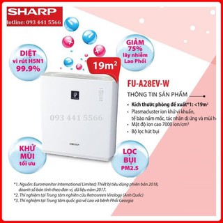 Máy lọc không khí Sharp FU-A28EV-W