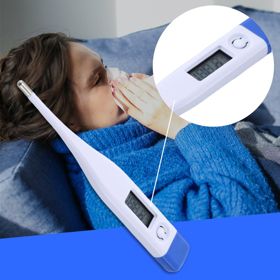 ✱BEST✱  Electronic Thermometer Digital Display Home Daily Oral Thermometer Hard Head Memory Function Neutral Safety Supplies