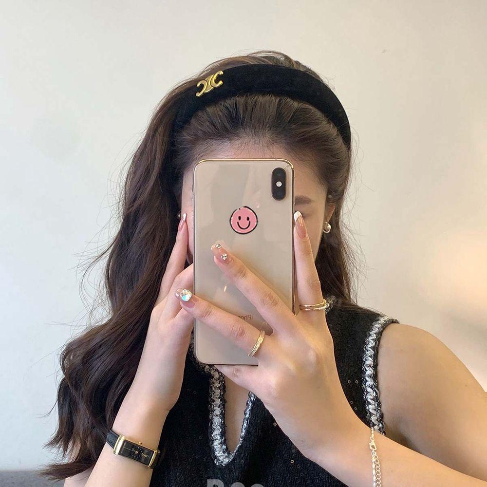 Băng Đô Cài Tóc Bằng Nhung Đen Phong Cách Vintage Cá Tính|Băng Đô Cài Tóc Phong Cách Hàn Quốc Xinh Xắn Cho Nữ