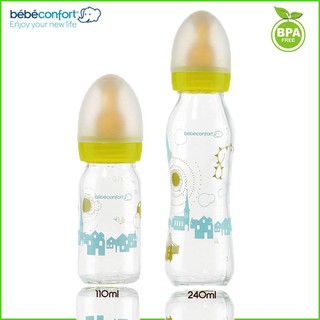 Bình sữa thủy tinh cổ hẹp Bebe Confort 240ml