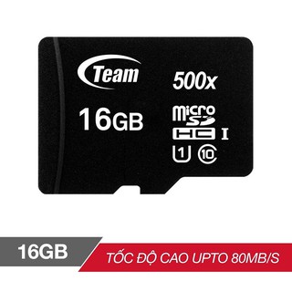Thẻ nhớ MicroSD Team 16GB Class 10 chuyên dụng dành cho camera tặng kèm Adapter