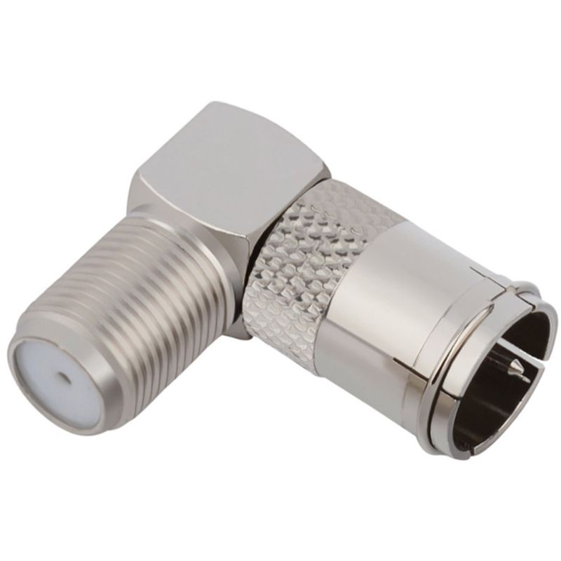 Set 5 Đầu Nối Dây Cáp Chữ F Male Sang Female 90 Độ