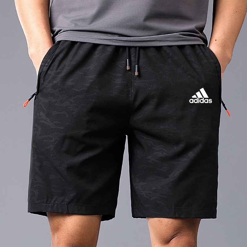 Quần Short Thể Thao Adidas Họa Tiết Rằn Ri Mau Khô Thời Trang Mùa Hè Cho Nam