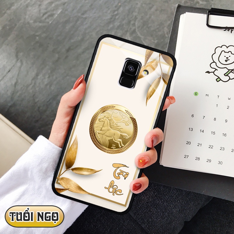 Ốp kính 3D 12 con giáp Samsung Galaxy A8 PLUS 2018