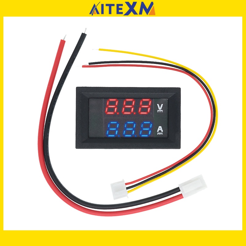 Bộ Đồng Hồ Đo Điện Áp Dc 0 - 100V 10A 0.28" Chuyên Dụng