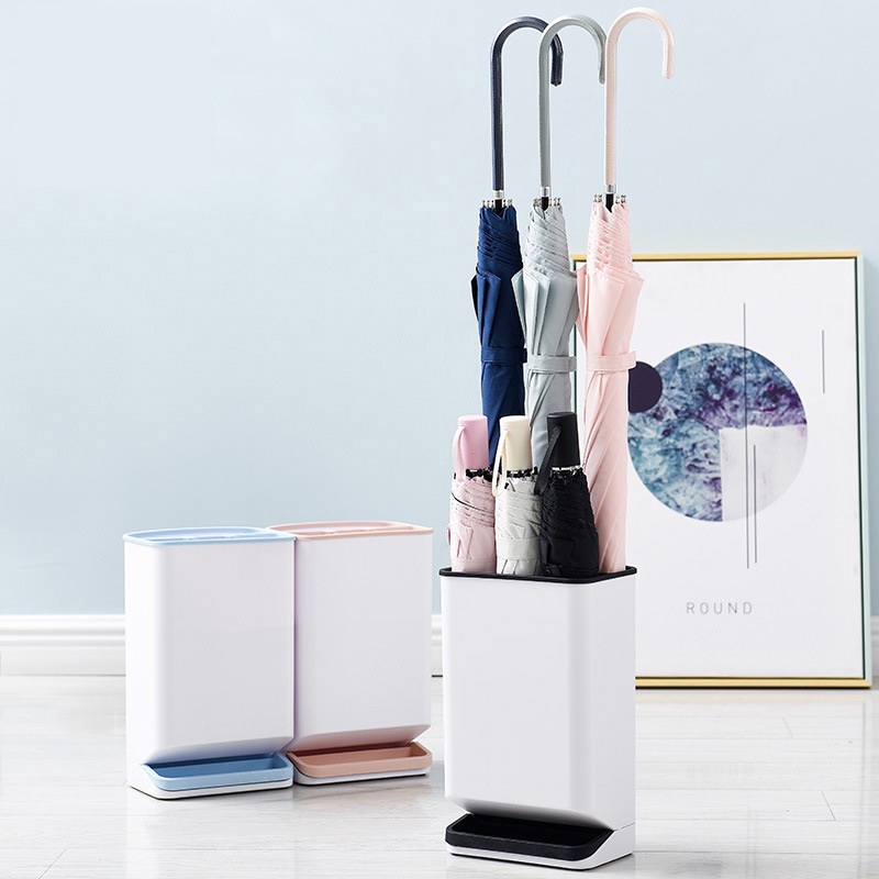 Giá Để Dù 6 Ngăn Tiện Dụng Ống cắm ô dù đi mưa dùng trong tòa nhà, khách sạn - Thùng đựng ô dù