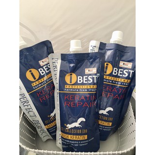 Hấp dầu, xả tóc iBest Keratin phục hồi, mềm mượt