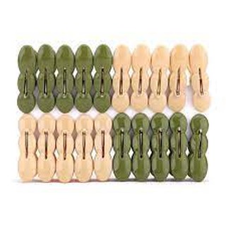 Kẹp quần áo củ lạc - Vỉ 20 chiếc kẹp củ lạc phơi đồ tiện ích