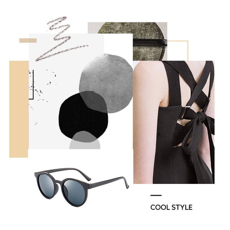 Kính mát gọng tròn chống tia UV cho nữ cho nam, kính râm gọng nhựa cho bé, kiếng mát trẻ em nhiều màu