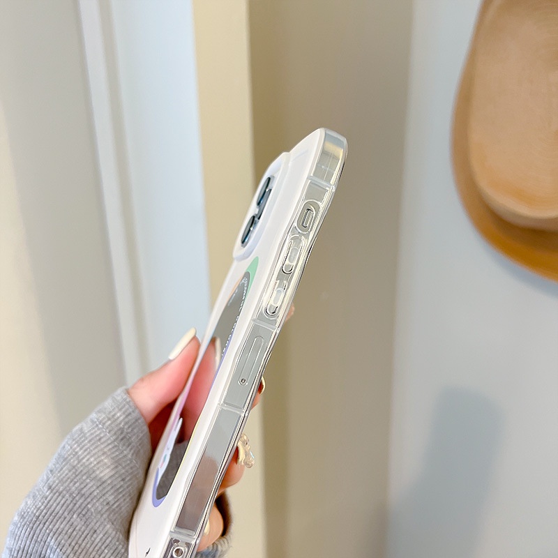 Ốp lưng iphone ốp Điện Thoạii silicone Mặt Gương Họa Tiết Hoạt Hình Cho iPhone 14 13 12 11 promax XS XR xsmax se2020 6 7 8plus