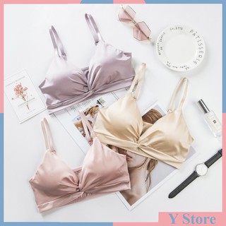 Bra lụa phi bóng hình nơ sang chảnh br32