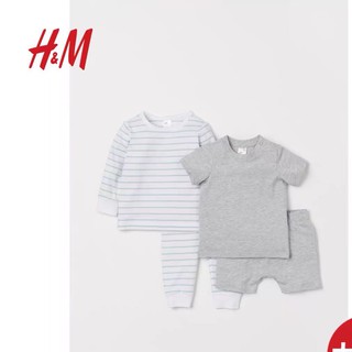 Sét 2 bộ cộc tay, dài tay kẻ hm authentic