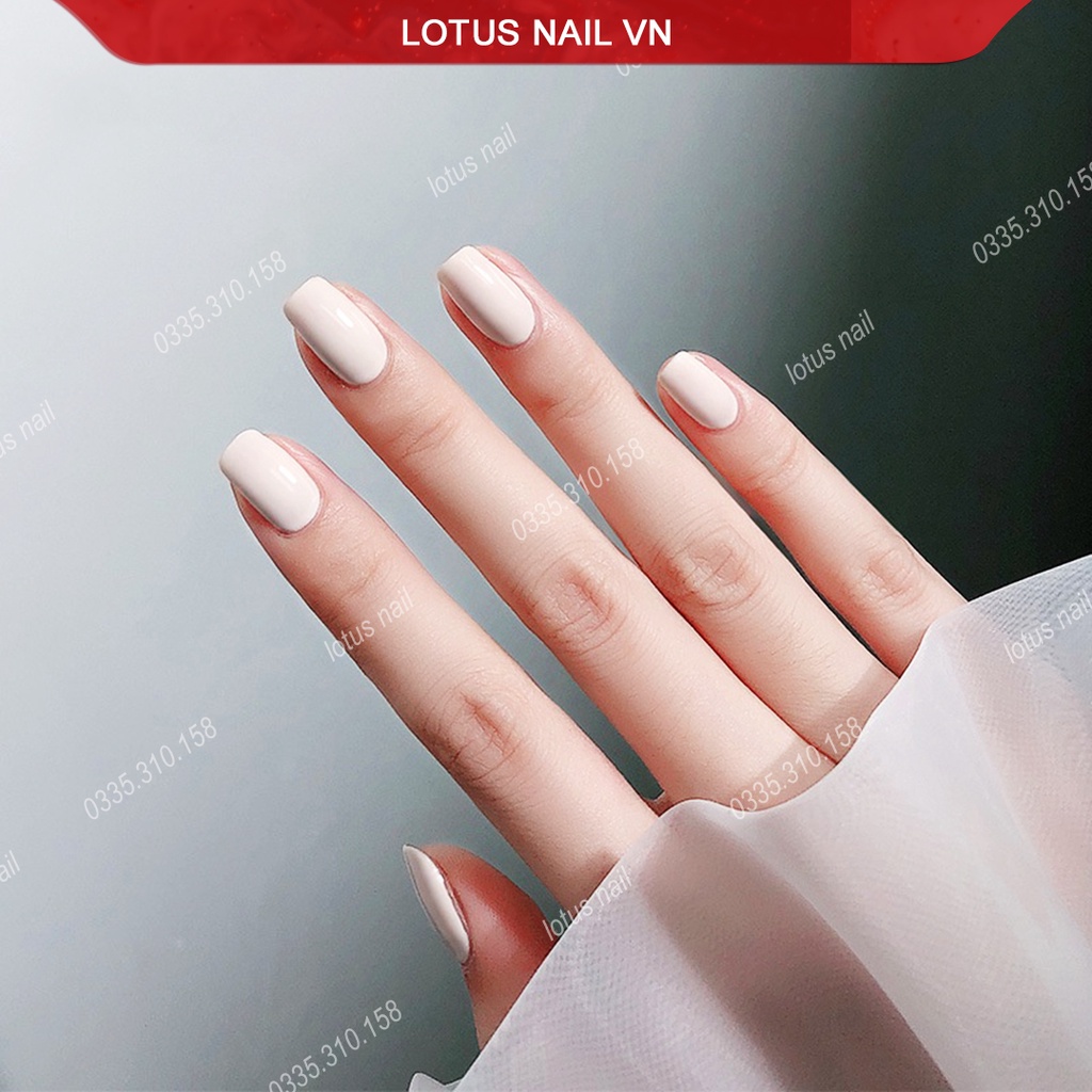 Sơn gel đen trắng sữa, thạch nước gạo Lotus hot tren 2021