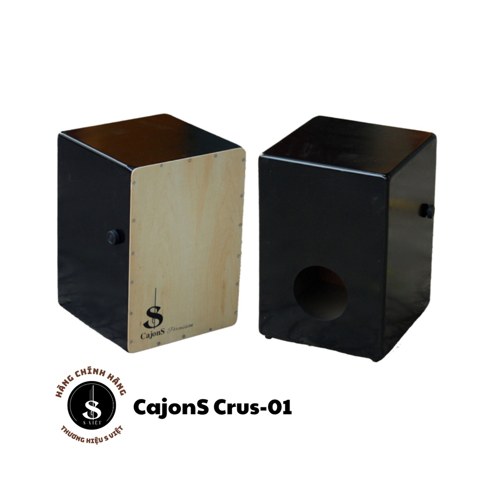 Trống cajon giá rẻ có núm chỉnh snare mã CRUS-01 chính hãng S Việt