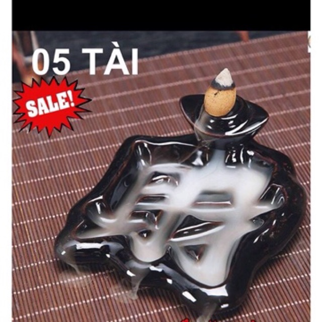 Thác khói trầm hương Phúc-Tài-Lộc-Thọ (tặng kèm 10 nụ) | BigBuy360 - bigbuy360.vn