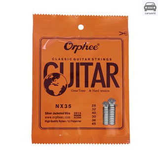 Bộ 6 sợi dây đàn guitar Orphee NX35 lõi nylon thay thế