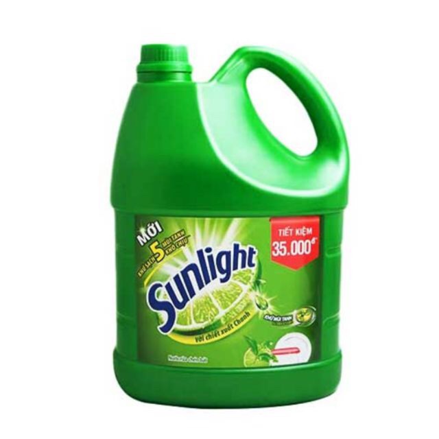 NƯỚC RỬA CHÉN SUNLIGHT CHANH, CAN 3,6 KG