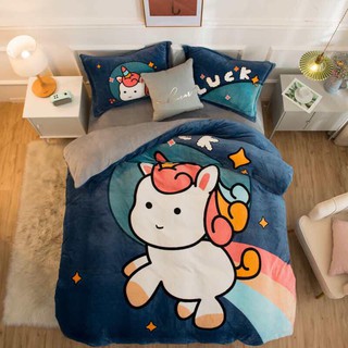 [Nỉ 131-140] Bộ Chăn Ga Gối Nỉ Nhung 4 Món Cao Cấp