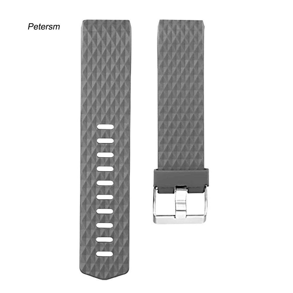 Dây đeo thay thế chất liệu mềm vân kim cương cho Fitbit Charge 2