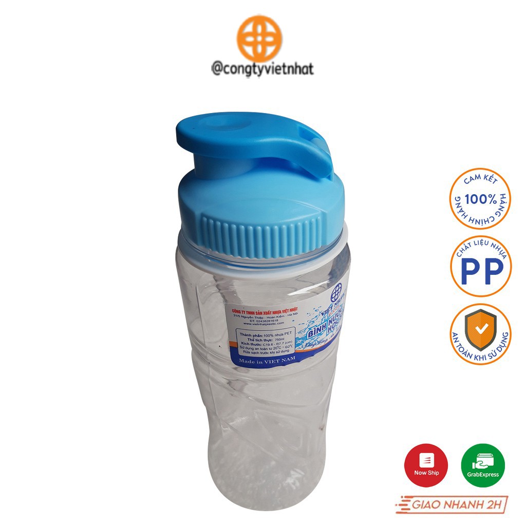 Bình nước học sinh Việt nhật dung tích 550ml/ 750ml/ 900ml