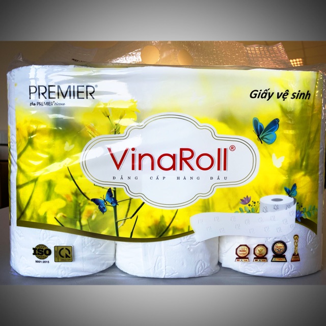 Giấy vệ sinh cao cấp Premier VinaRoll ( 6 cuộn/ bịch)