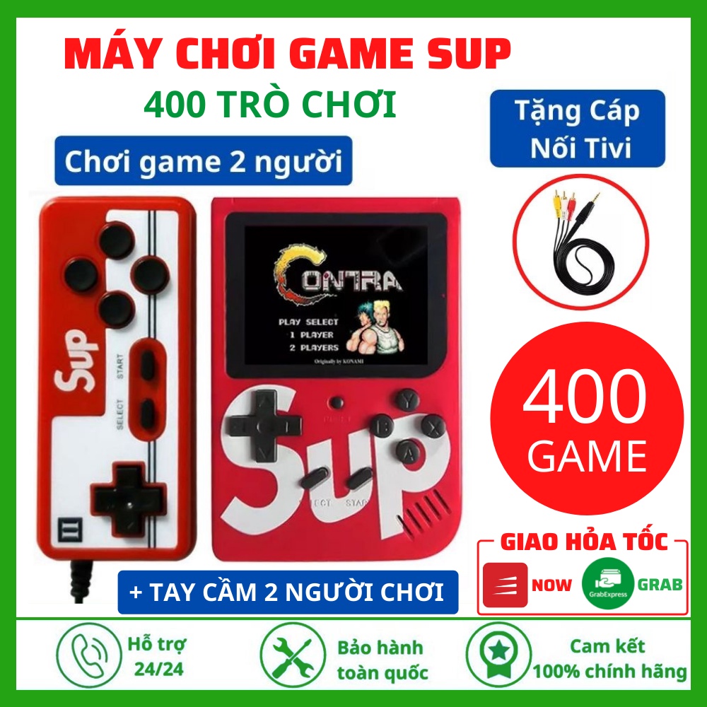 Máy Chơi Game Sup 400 Game In 1 Retro Kèm Tay Cầm Chơi Game 2 Người