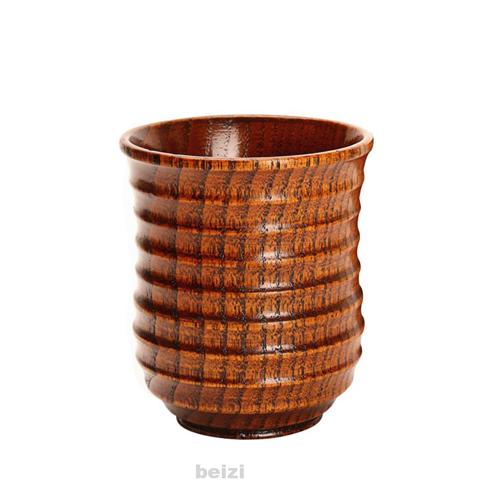 Wood Cup Eco Friendly Wooden Mug Coffee Drinkware Tea Water Delicate Elegant Decoration Natural