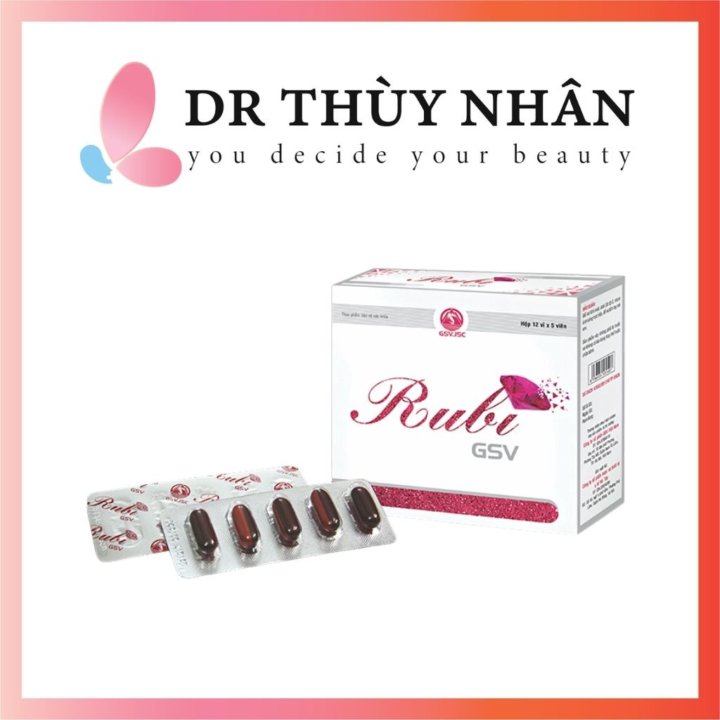 Sản phẩm hỗ trợ nám, tan nhàng, nhăn nheo rubi gsv là giải pháp tuyệt vời