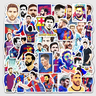 Bộ 51 Sticker cầu thủ bóng đá Lionel Messi