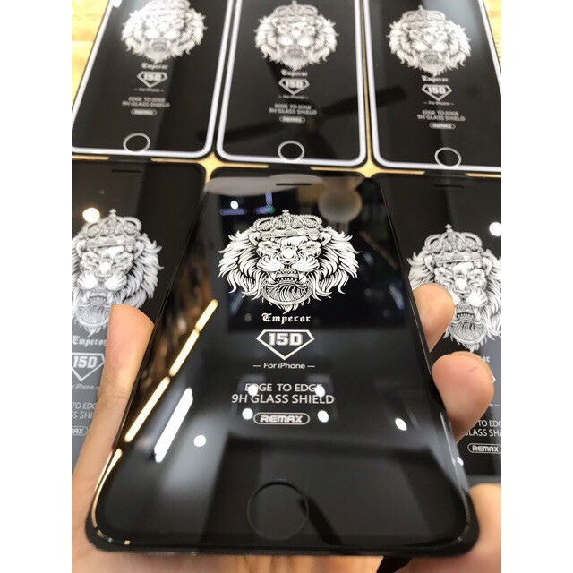 Kính cường lực 15D Remax full màn dành cho Iphone 6 6s 6plus 7 8 7plus 8plus X Xsmax cực chất