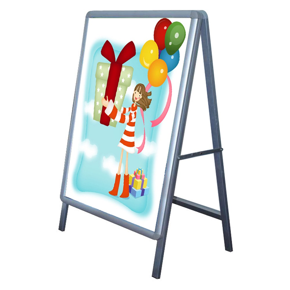 [Nhập khẩu chính hãng] Bảng chỉ dẫn quảng cáo khổ A1 chữ A một mặt bằng nhôm 60x85cm